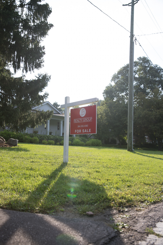 sign on lawn