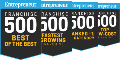 Entreprenuer Franchise 500 badges